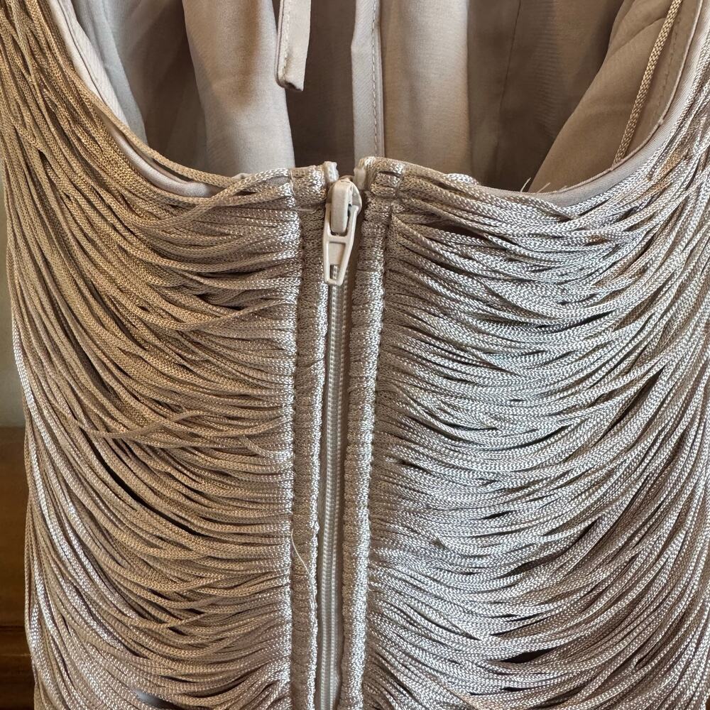 Zara Fringed Halter Top Pale Pink Size Small NWT - Picture 10 of 15